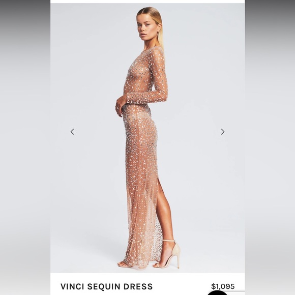 NUDE VINCI SEQUIN DRESS from REVOLVE - Picture 4 of 8